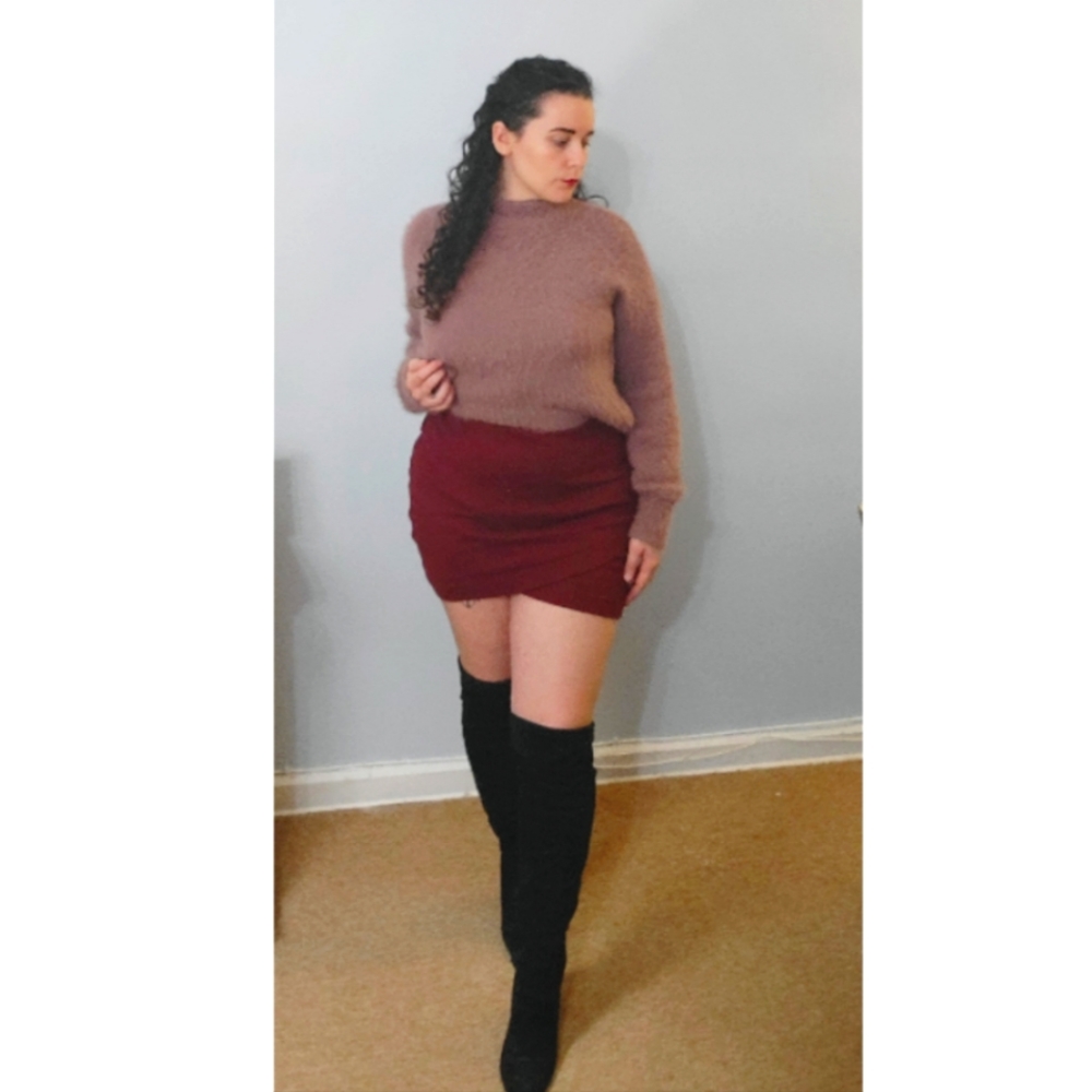 SO Burgundy Skirt